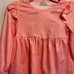 Peach Long Sleeve Kids Top